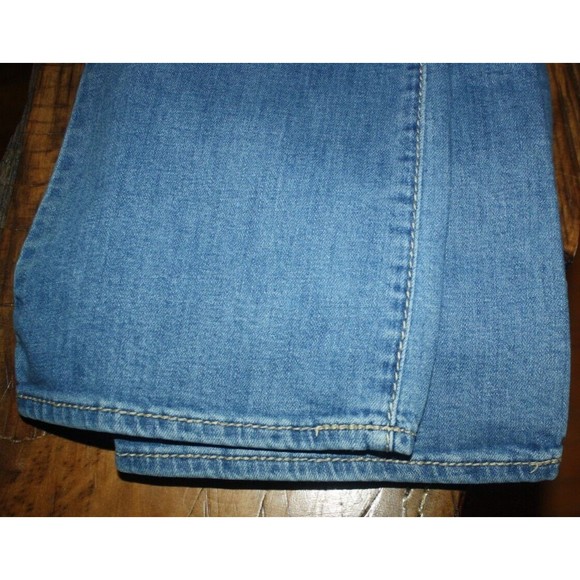 Seven7 Denim jeans Flap Decorative Pocket Sz 14 Bootcut Leg Distressed 36X31 - Picture 6 of 10